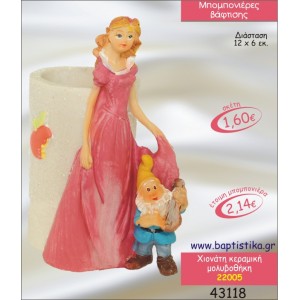 ΧΙΟΝΑΤΗ ΚΕΡΑΜΙΚΗ ΜΟΛΥΒΟΘΗΚΗ ΜΠΟΜΠΟΝΙΕΡΑ ΒΑΠΤΙΣΗΣ 22005